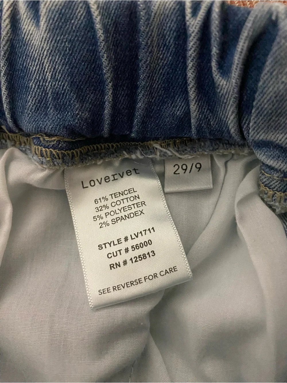 Loverlet Jeans By Vervet Wide Leg Pullon Jeans Size 29/9 - Picture 9 of 9
